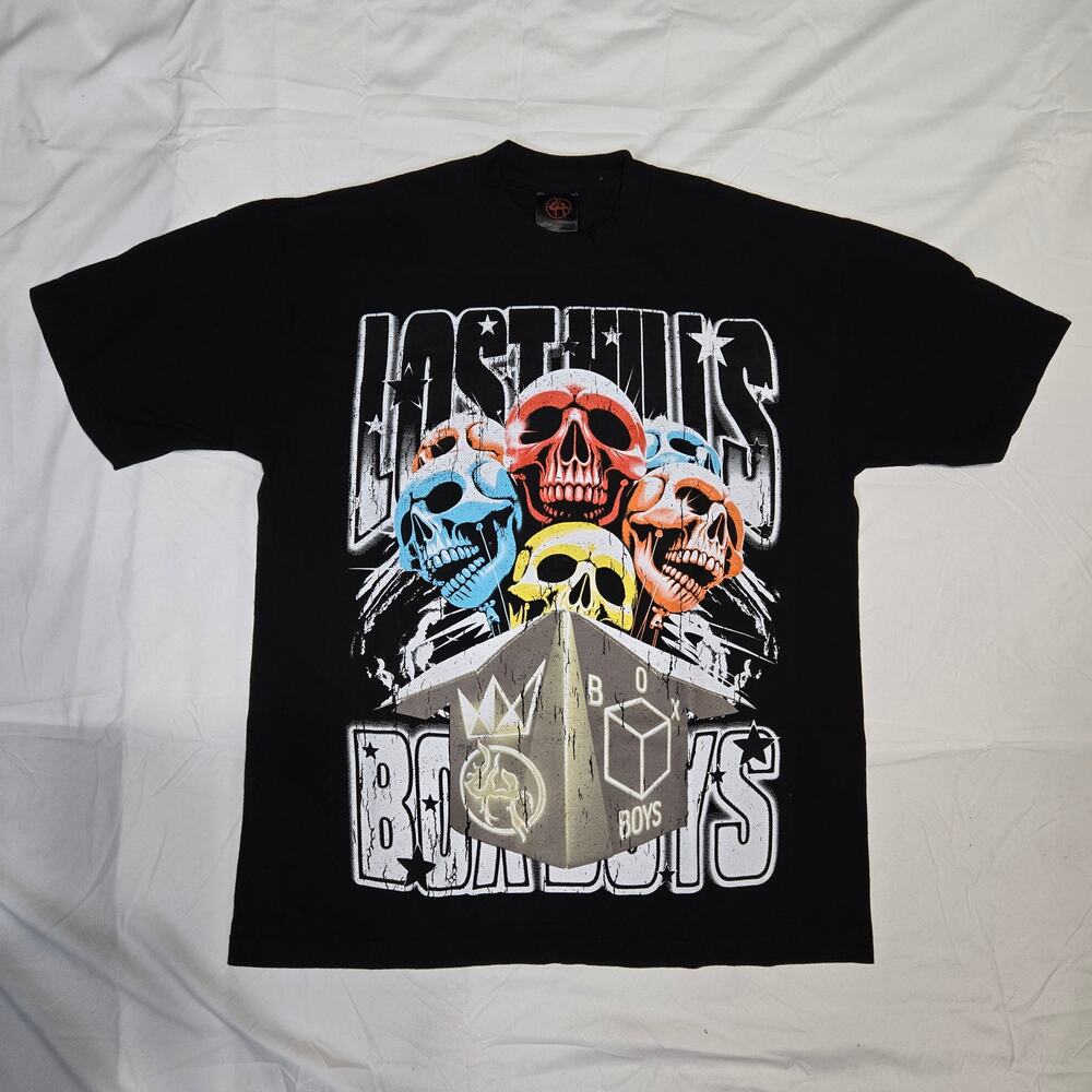 Lost Hills West Coast Cure Tour Skulls Tee Large RARE